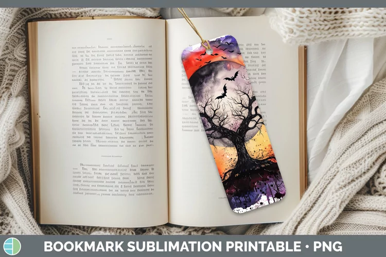 Gothic Tree of Life Bookmark Sublimation Printable Designs