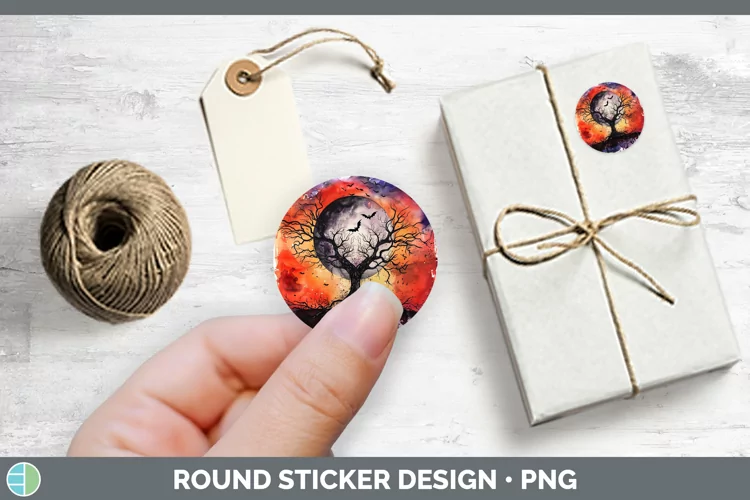 Gothic Tree of Life Stickers | Round Labels Designs