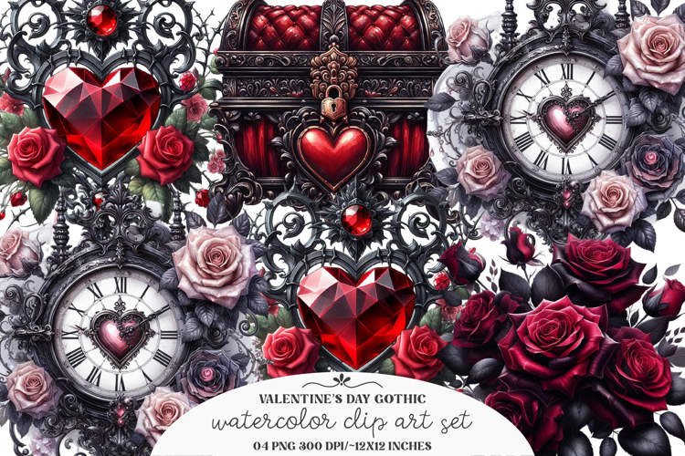 Valentine Hearts Clipart Image 11