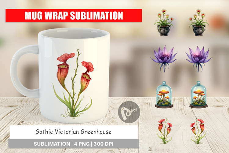 Victorian Greenhouse Mug Wrap