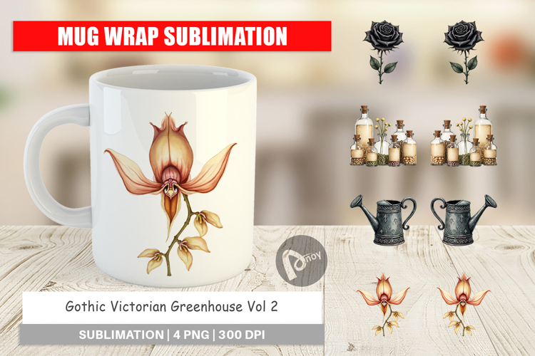Victorian Greenhouse Mug Wrap
