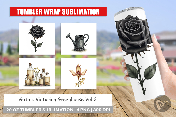 Victorian Greenhouse Tumbler