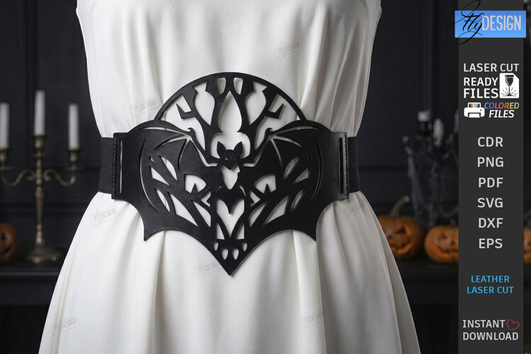 Gothic Waist Belt Laser Cut | Corset Belt | Gothic Accessory example image 1