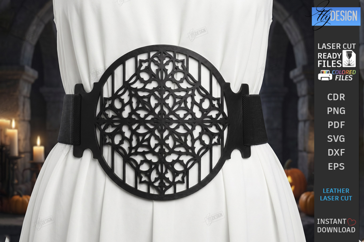 Gothic Waist Belt Laser Cut | Corset Belt | Gothic Accessory