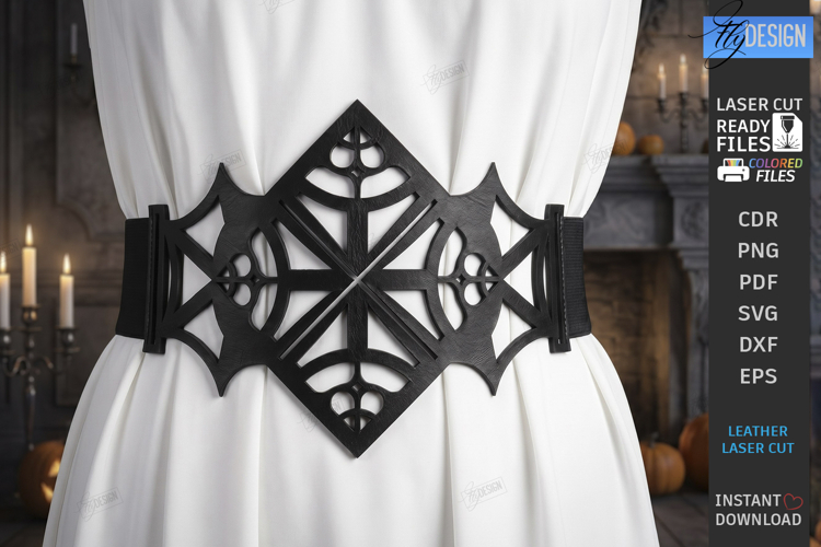 Gothic Waist Belt Laser Cut | Corset Belt | Gothic Accessory
