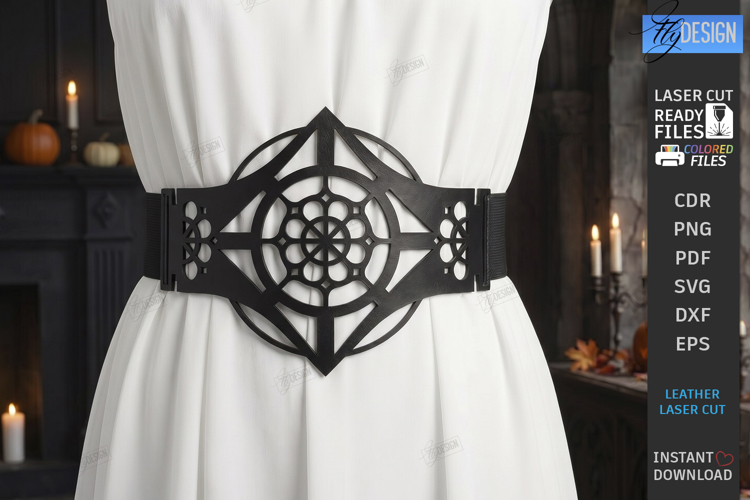 Gothic Waist Belt Laser Cut | Corset Belt | Gothic Accessory