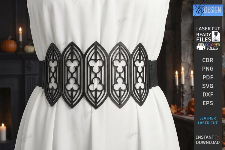 Gothic Waist Belt Laser Cut | Corset Belt | Gothic Accessory