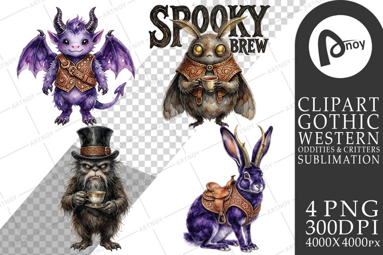 Western Cryptid Tea Party Sublimation example image 1