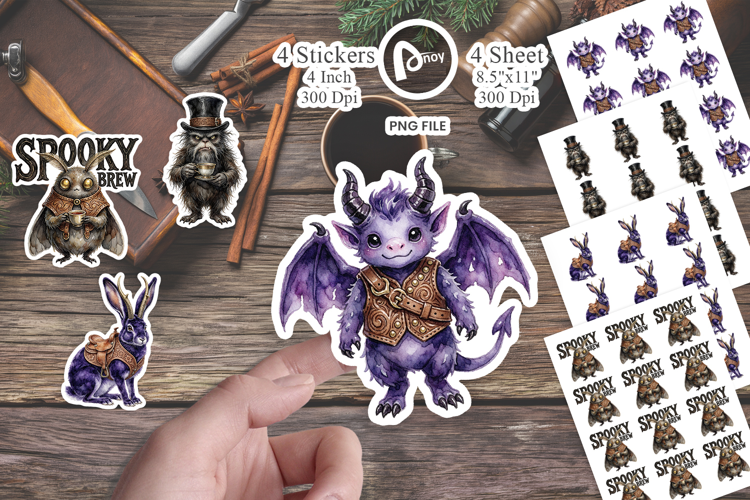 Western Cryptid Tea Party Sticker