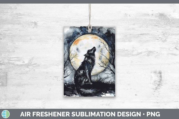 Gothic Wolf Air Freshener Sublimation Car Freshener Designs