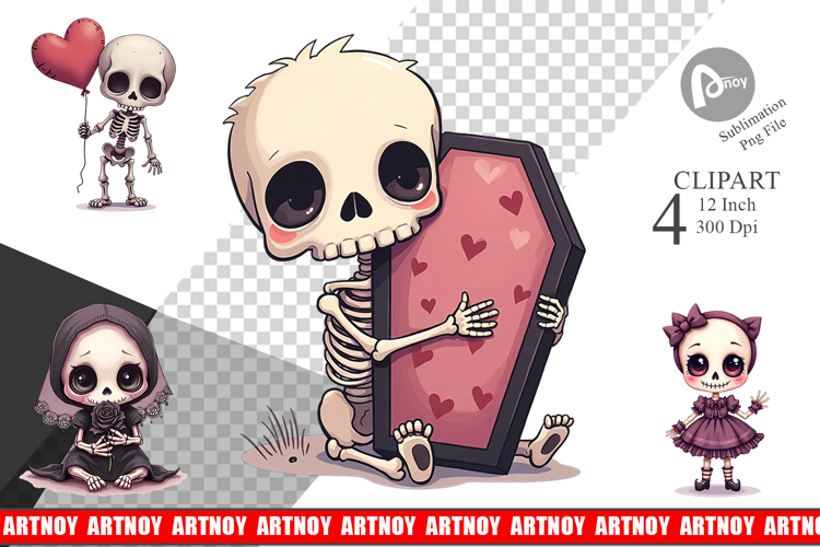 Skeletons Clipart Image 4