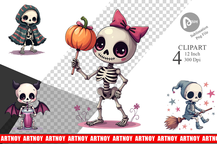 Skeletons Clipart Image 6