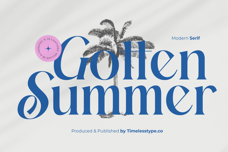 Gotten Summer - Modern Serif Font