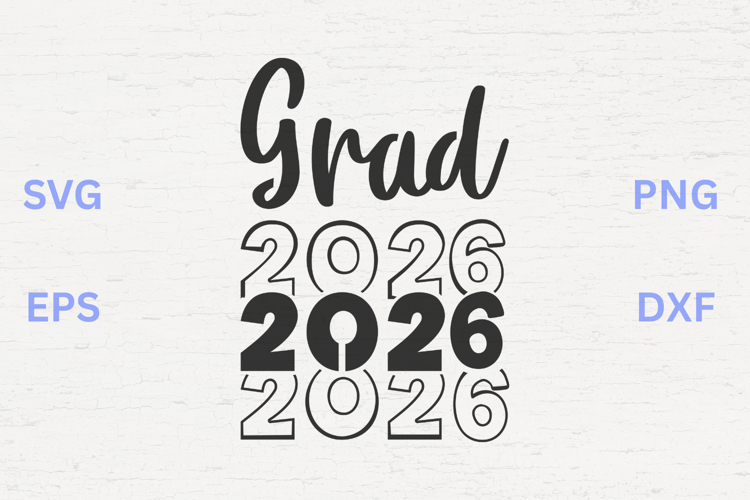 Graduation 2026 SVG example image 1