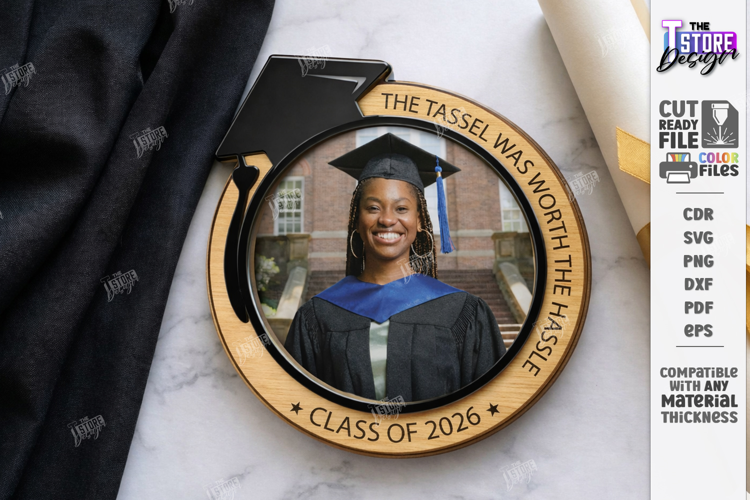 Graduation Mini Photo Frame Laser Cut | Class of 2026 | Grad