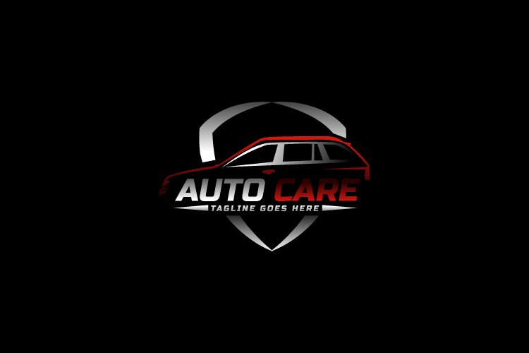 Gradient modern vehicle logo template concept
