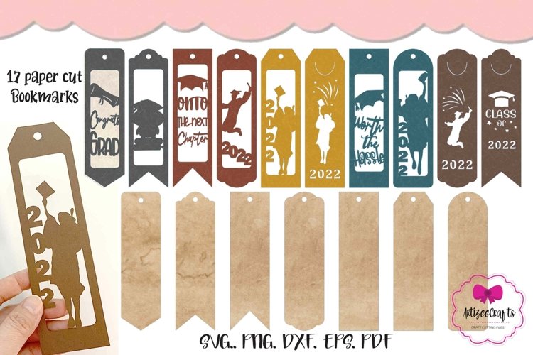 Graduation Paper Cut Bookmark I Reader Bookmark IPage Keeper