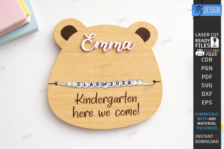 Graduation Bracelet Holder Laser Cut | Kids Laser | Cute SVG