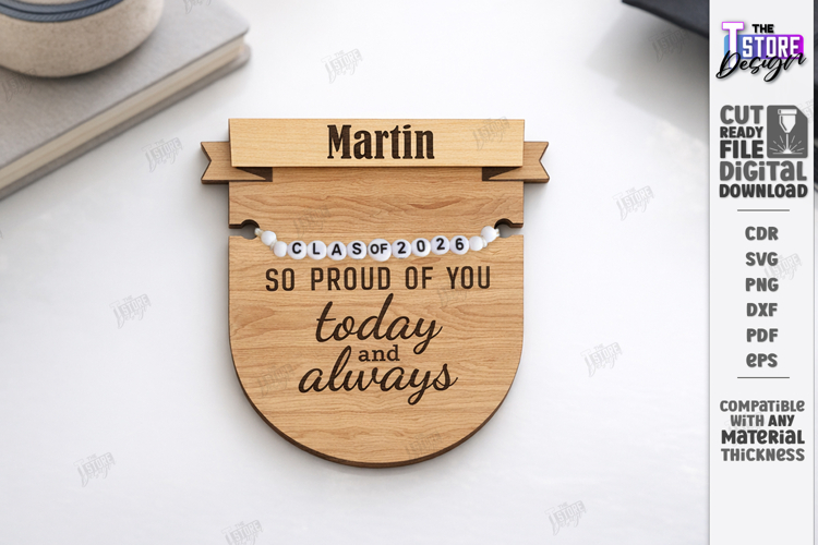 Graduation Bracelet Holder Laser Cut | Grad 2026 | Gift Idea