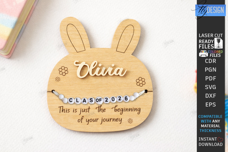 Graduation Bracelet Holder Laser Cut | Kids Laser | Cute SVG