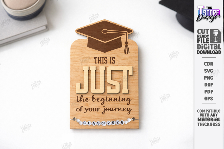 Graduation Bracelet Holder Laser Cut | Grad 2026 | Gift Idea