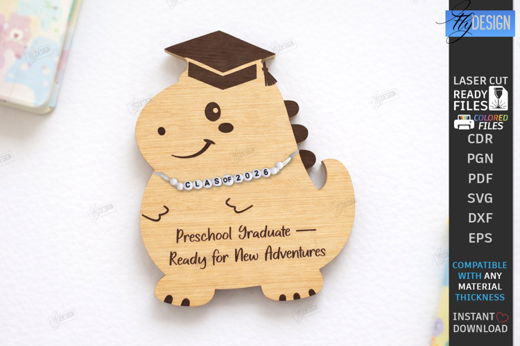 Graduation Bracelet Holder Laser Cut | Kids Laser | Cute SVG