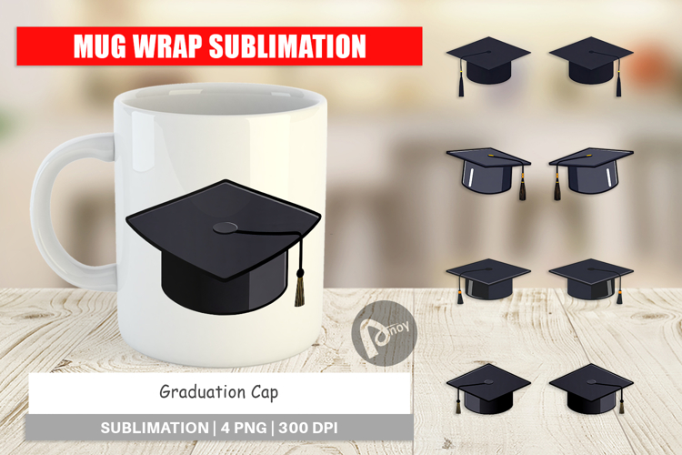Mug Wrap Graduation Cap