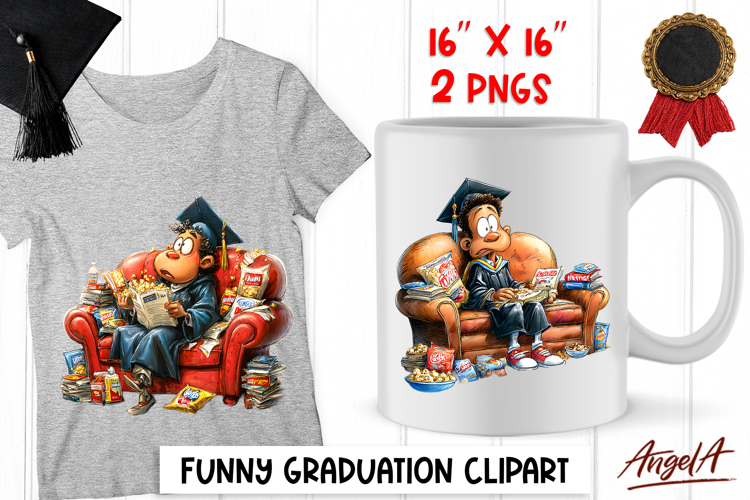 Graduation clipart Funny boy senior Sarcastic PNG