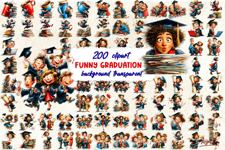 Graduation bundle Preschool grad clipart Class of PNG