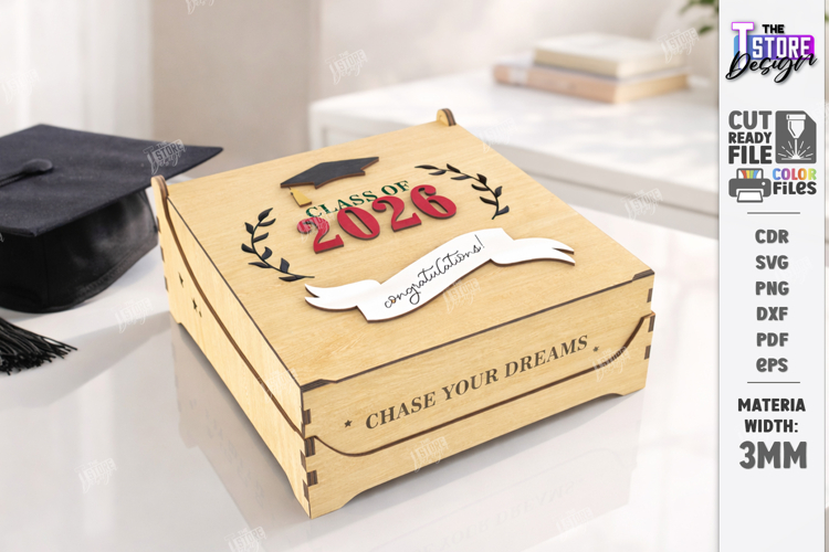 Graduation Memory Box Laser Cut | Storage Box | (6710771)