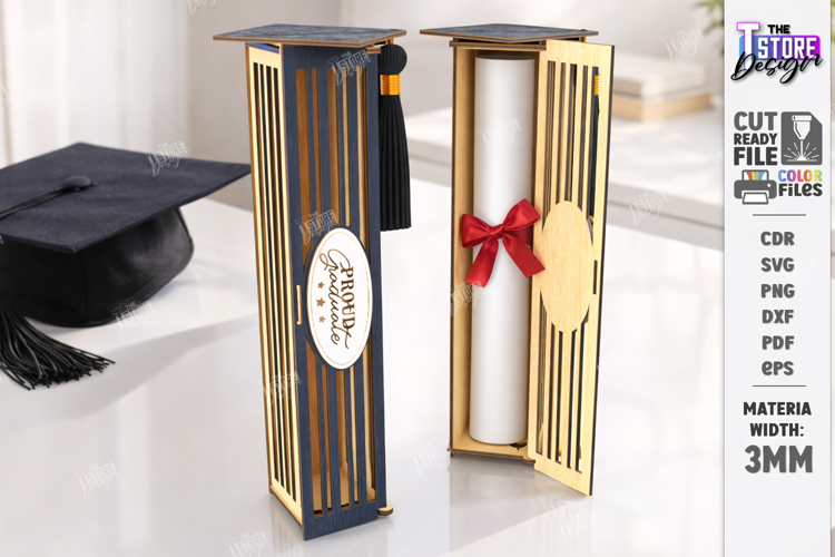 Graduation Memory Box Laser Cut | Storage Box | Grad 2026 example image 1