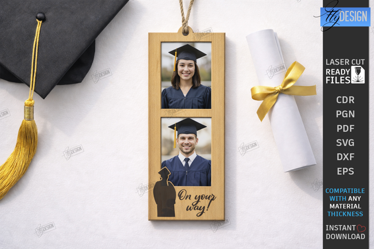 Graduation Photo Frames Ornament Laser Cut | Class of 2026