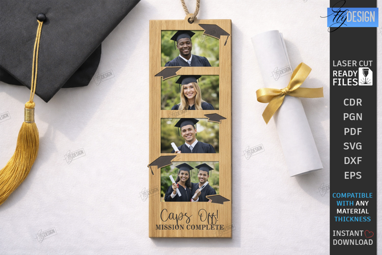 Graduation Photo Frames Ornament Laser Cut | Class of 2026