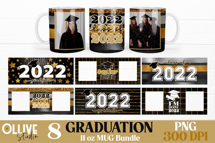 Graduation 2022 Mug Sublimation PNG Bundle example image 1