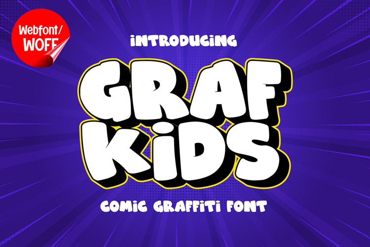 Grafkids | Bold Graffiti Webfont for Playful Urban Design