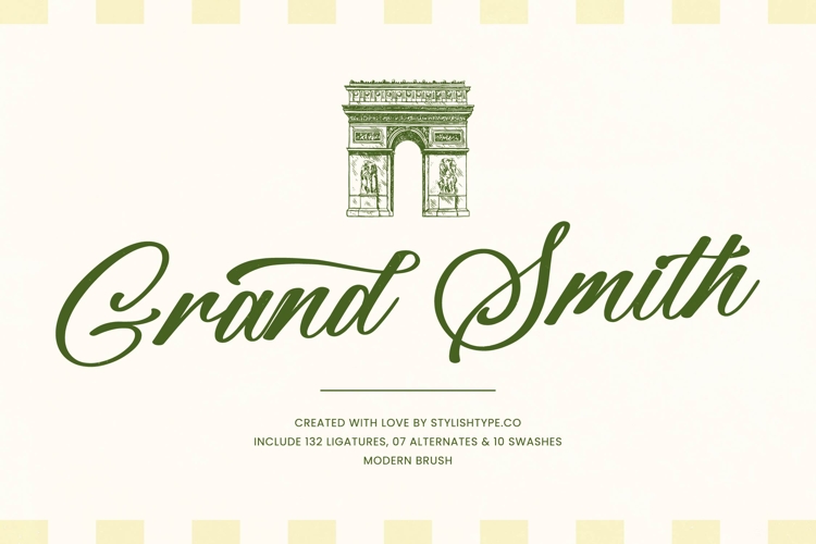 Grand Smith - Modern Brush Font