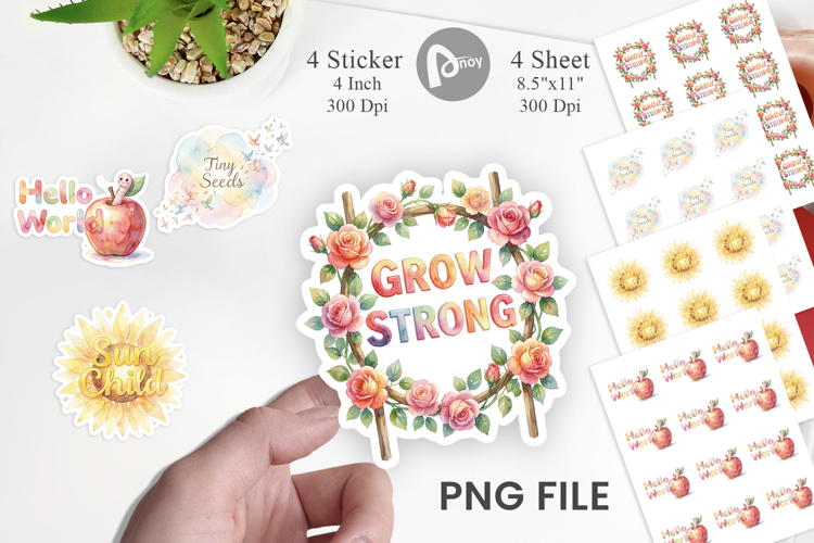 Grandma Little Sprout Sticker