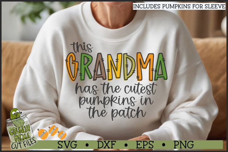 Grandma Pumpkin Patch SVG File