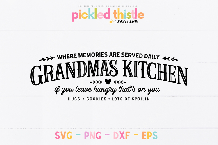 Grandmas Kitchen SVG