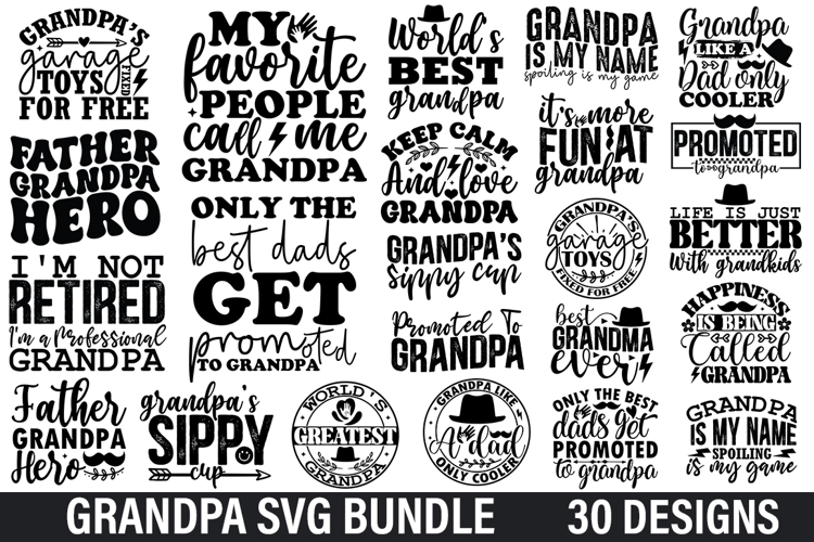 Grandpa SVG Bundle - Grandpa SVG Design