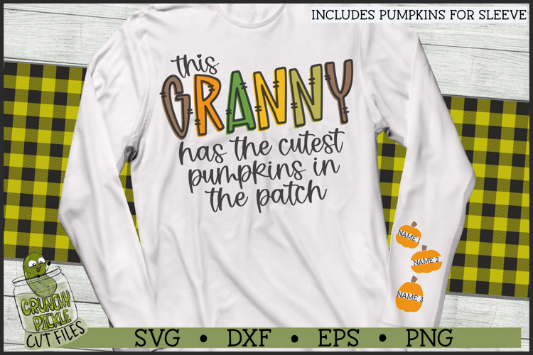 Granny Pumpkin Patch SVG File