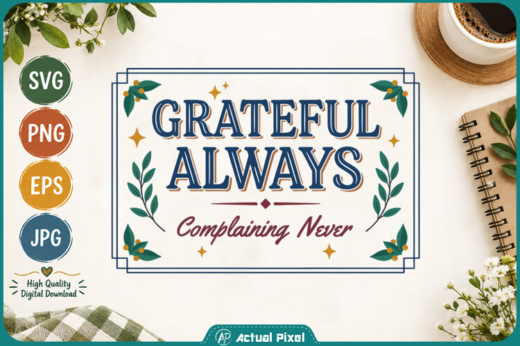 Gratitude Quotes Grateful Always Complaining Never example image 1