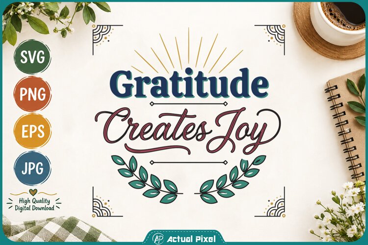 Gratitude Quotes Gratitude Creates Joy example image 1