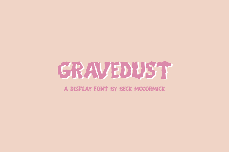 Gravedust Display Font