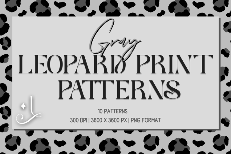 Gray Leopard Print Patterns