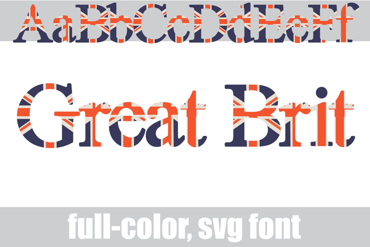 Great Brit Color Font