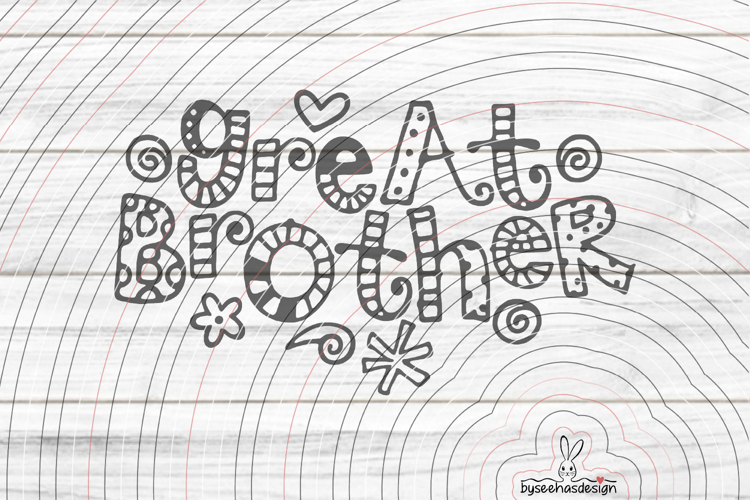 Great Brother Cutting file SVG DXF