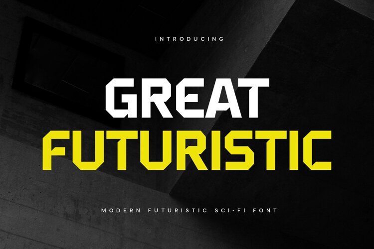 Great Futuristic - Modern Futuristic Scifi Font example image 1