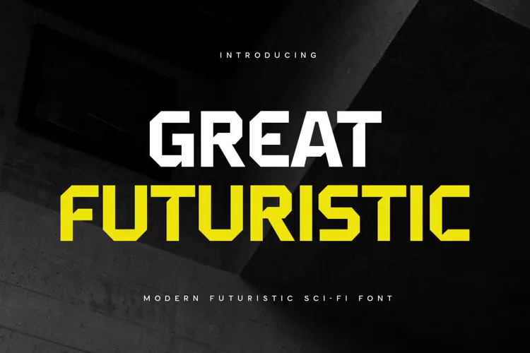 Great Futuristic - Modern Futuristic Scifi Font