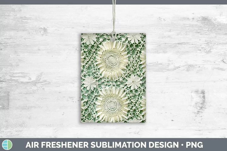 Green 01 Air Freshener | Sublimation Car Freshener Designs